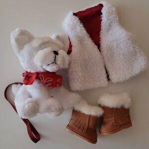Cute New 18 Inch Doll Winter Walk Accessories and Puppy Package